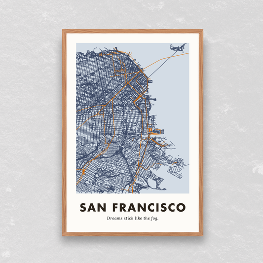 San Francisco City Map - Digital