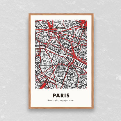 Paris City Map - Printed
