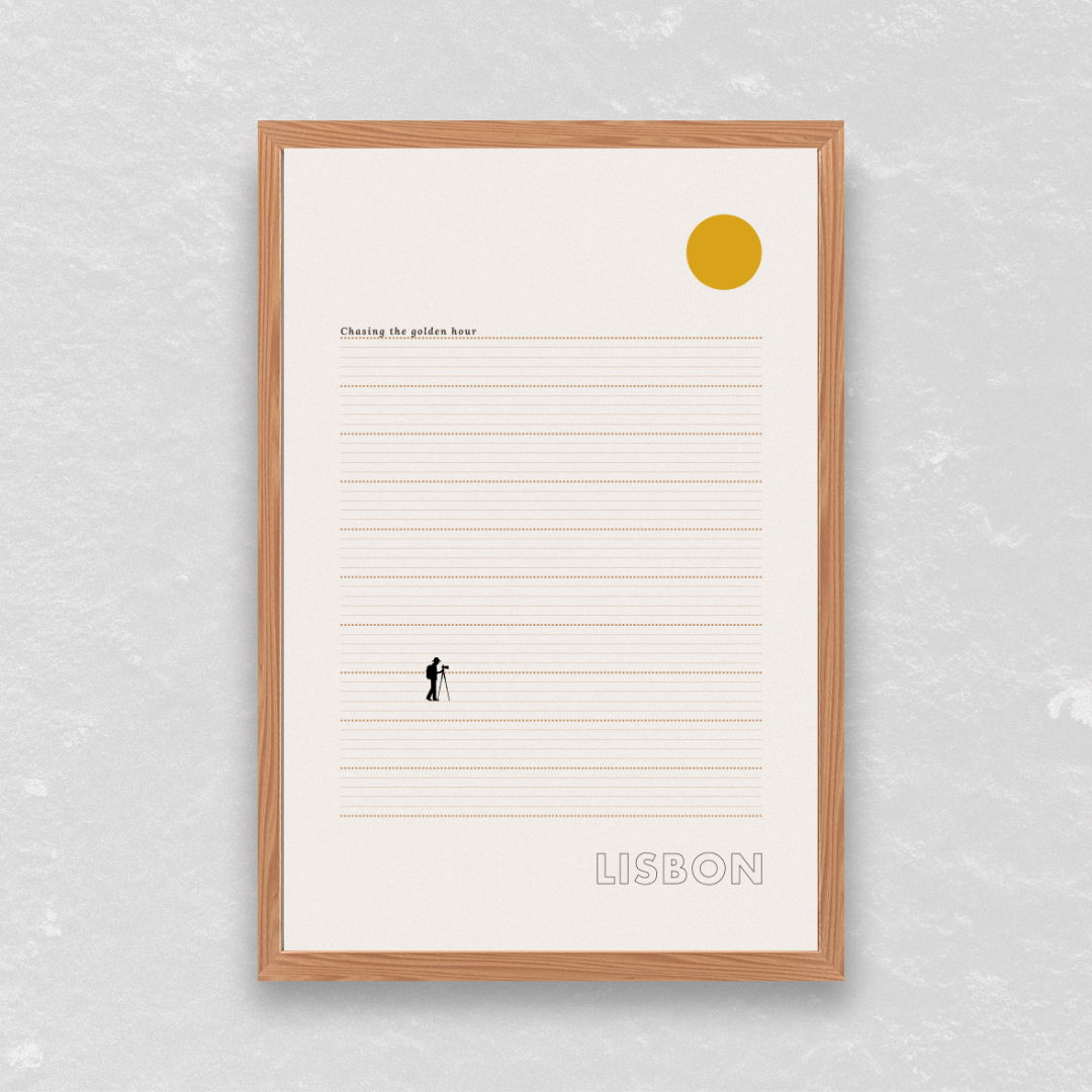 Lisbon Sunset Poster - Printed