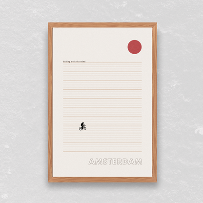 Amsterdam Riding Poster - Printed