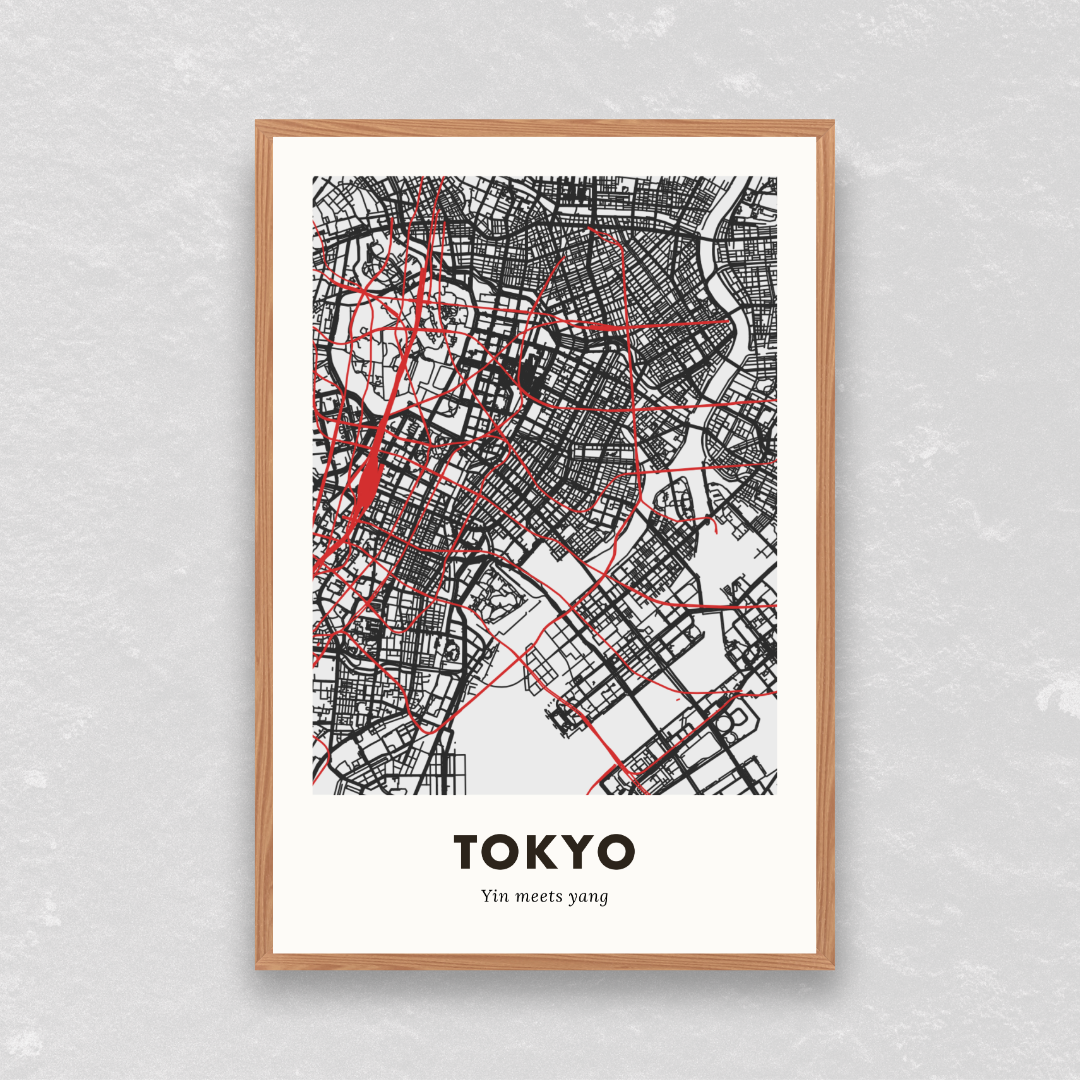 Tokyo City Map - Printed