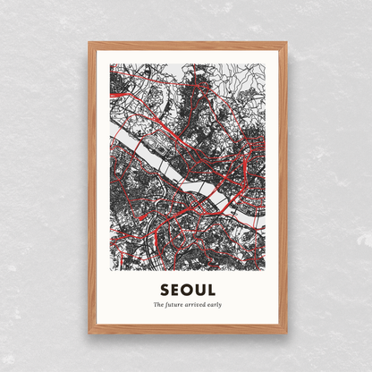 Seoul City Map - Printed