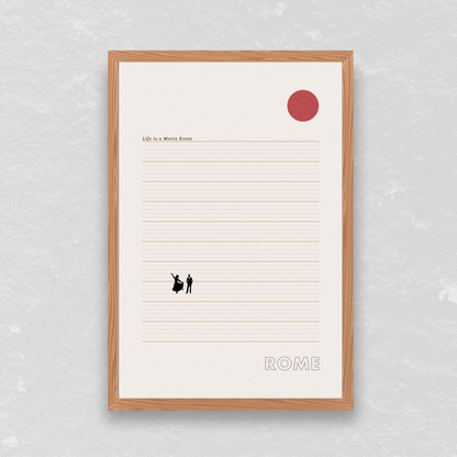 Rome Cinema Poster - Printed