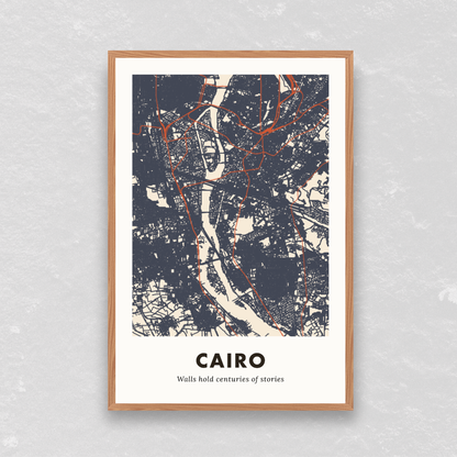 Cairo City Map - Printed
