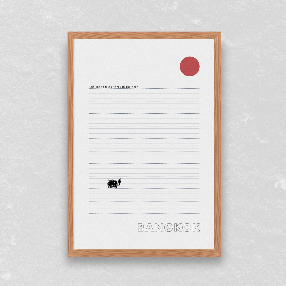 Bangkok Neon Poster - Printed