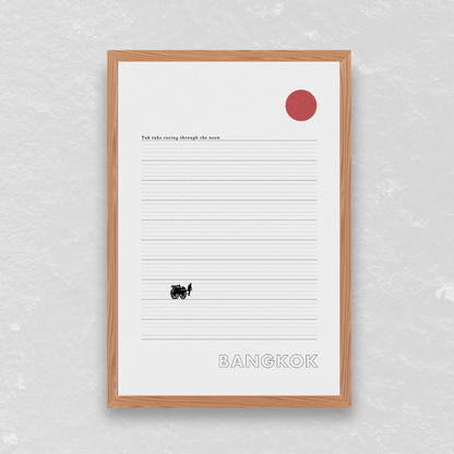 Bangkok Neon Poster - Printed