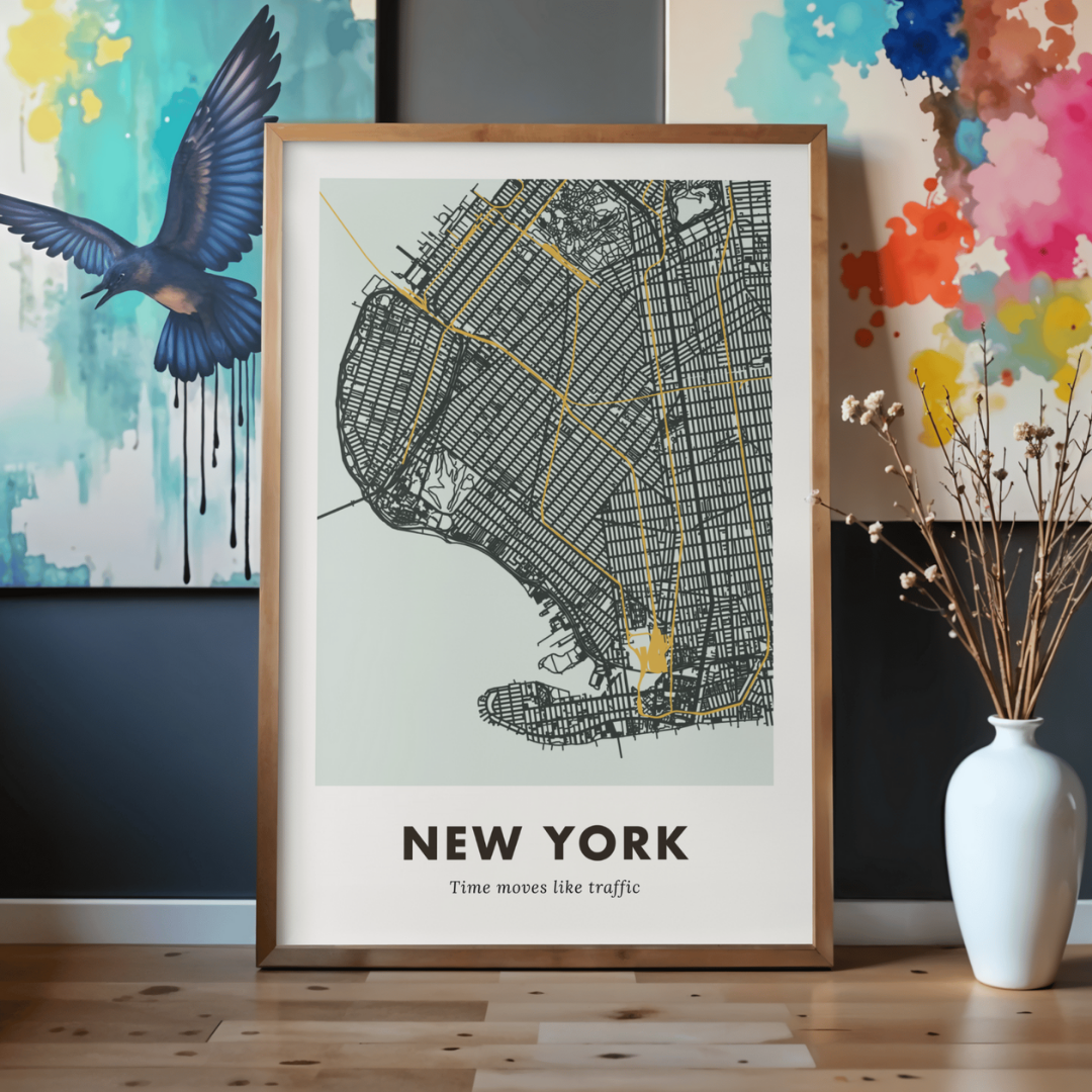 New York City Map - Printed