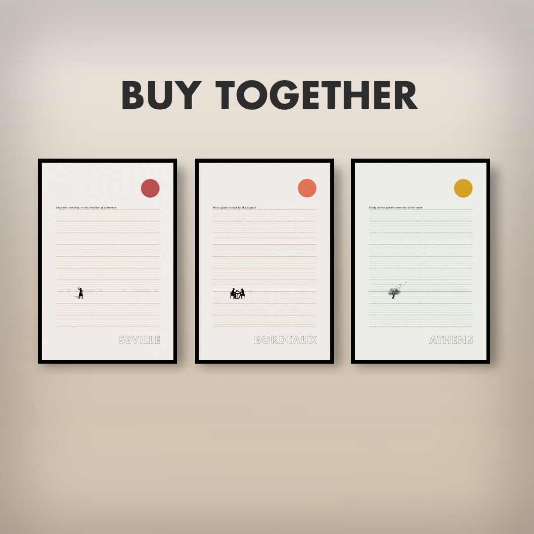 Bordeaux Sunset Poster - Printed