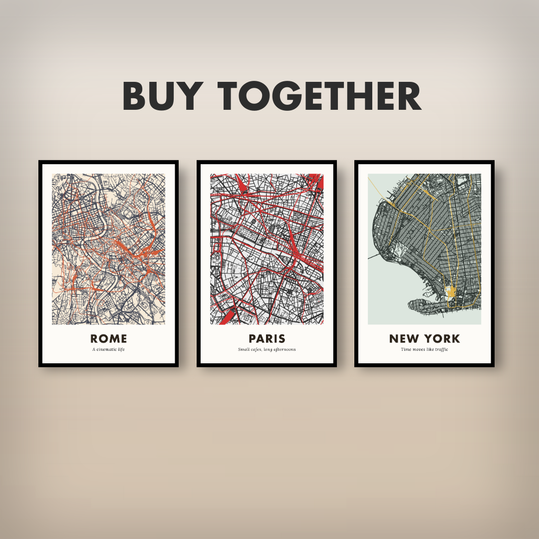 Paris City Map - Printed