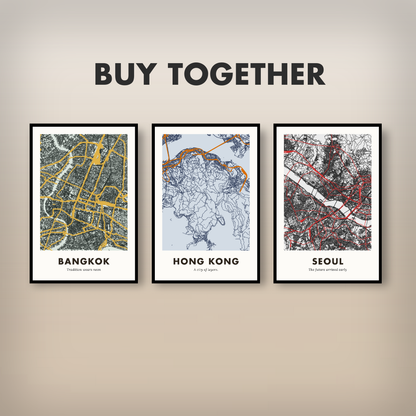 Hong Kong City Map - Digital