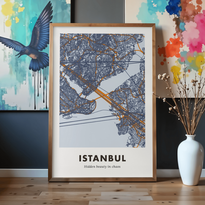 Istanbul City Map - Printed