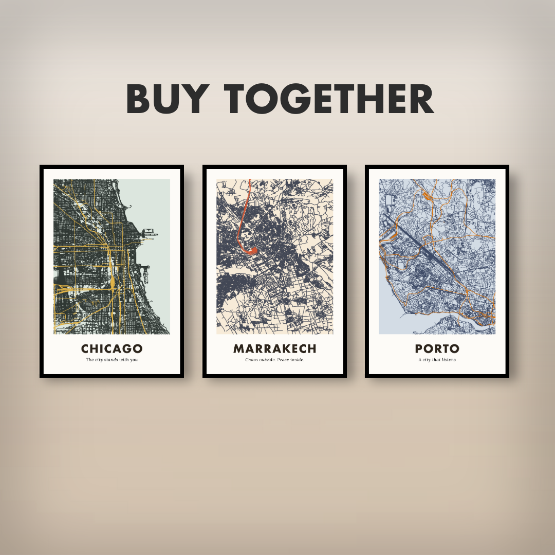 Marrakesh City Map - Printed