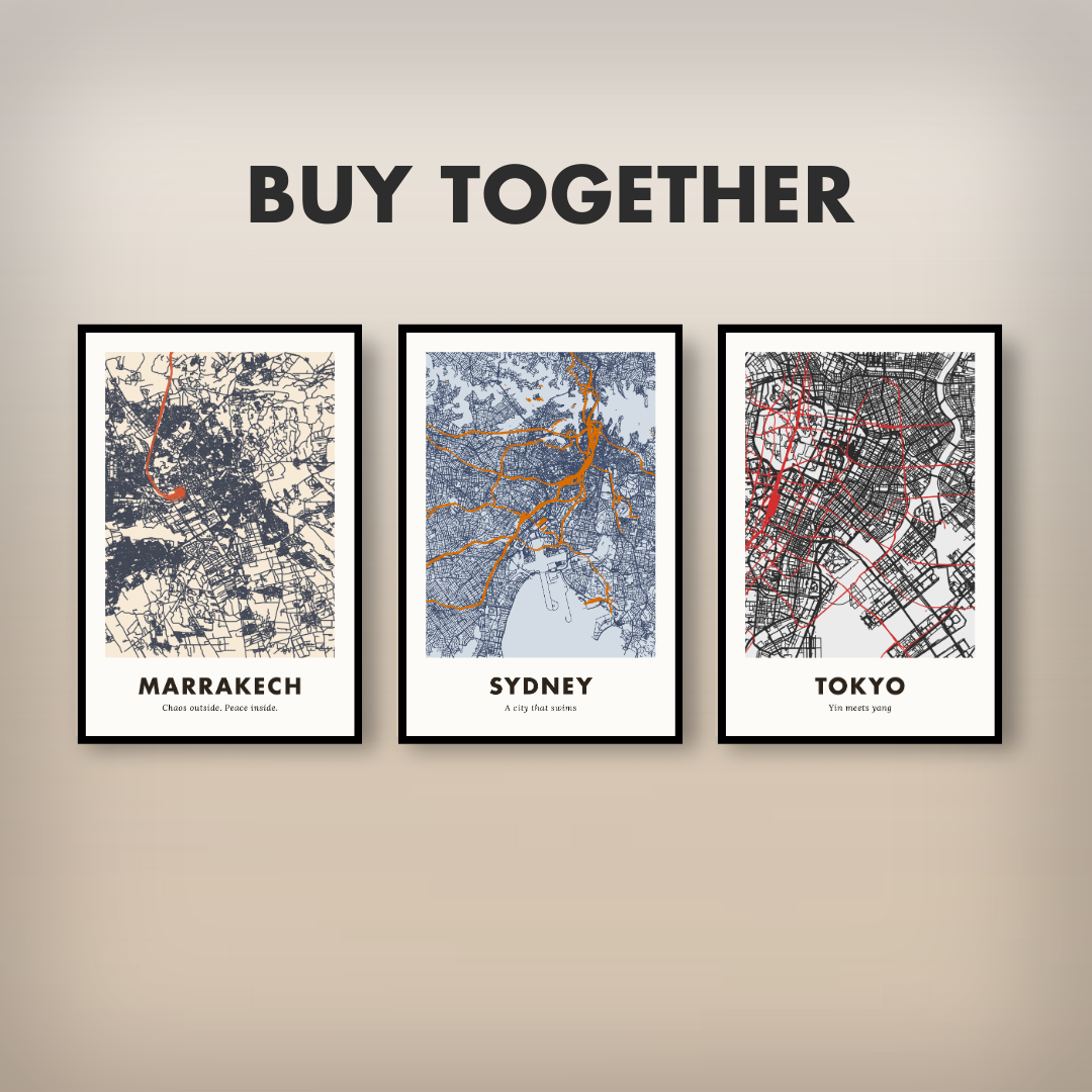 Sydney City Map - Printed