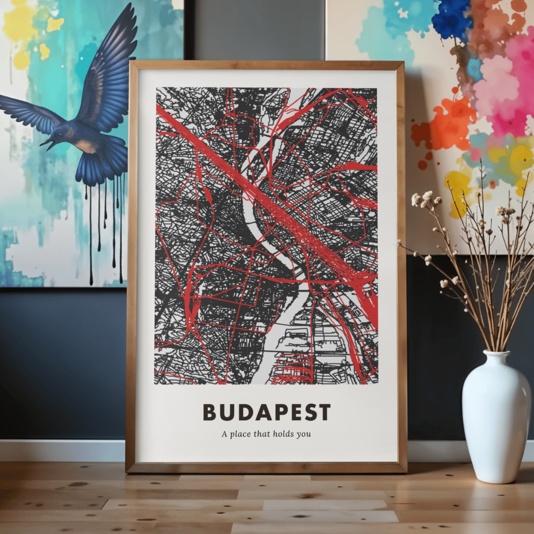 Budapest City Map - Printed