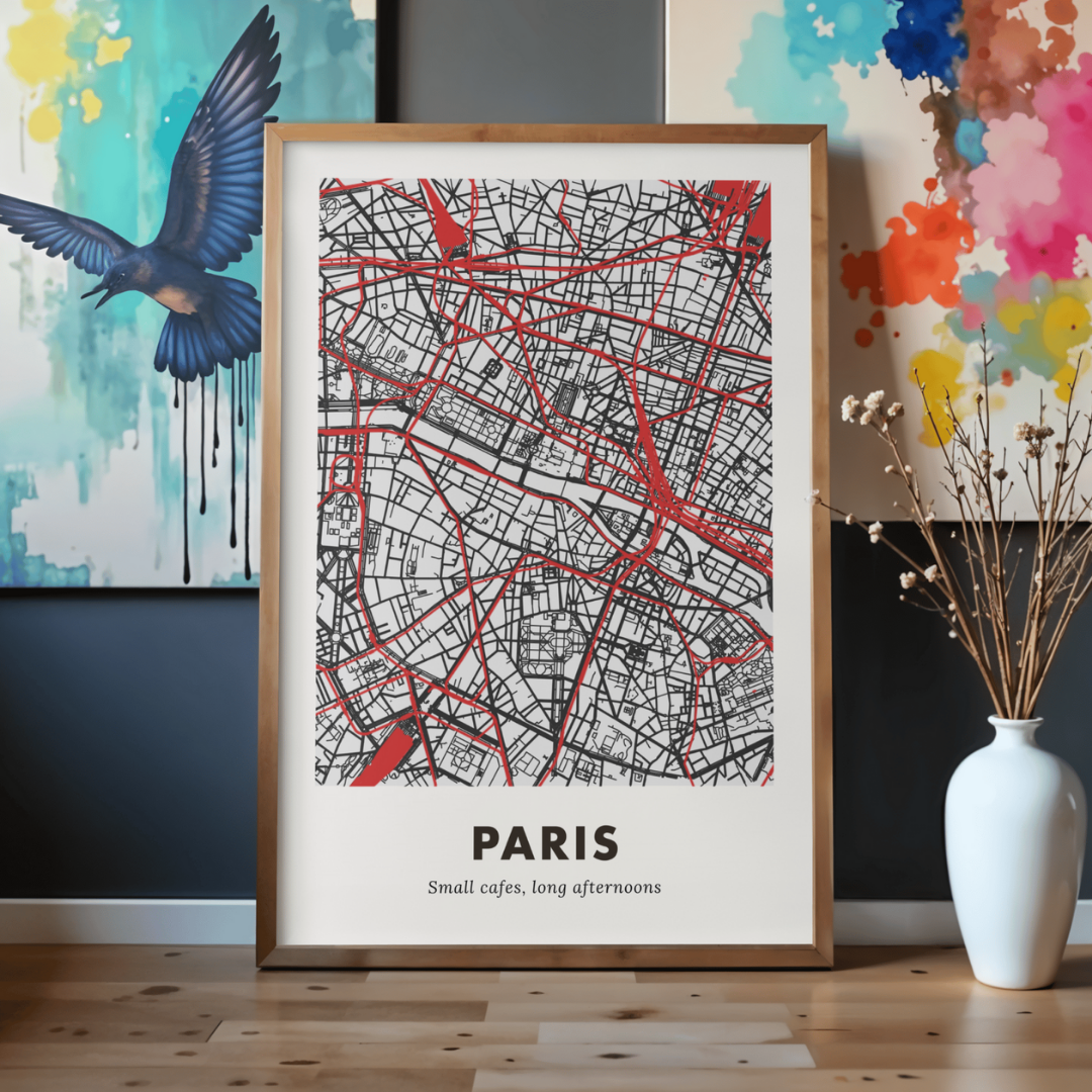 Paris City Map - Printed