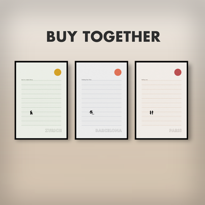 Barcelona Flowing Poster - Printed