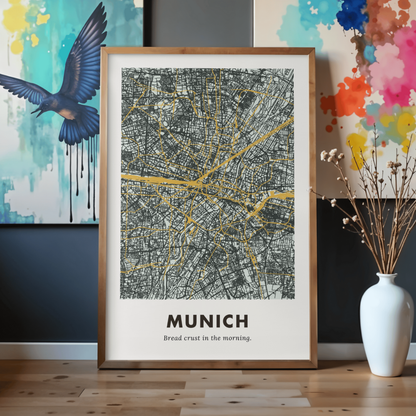 Munich City Map - Printed