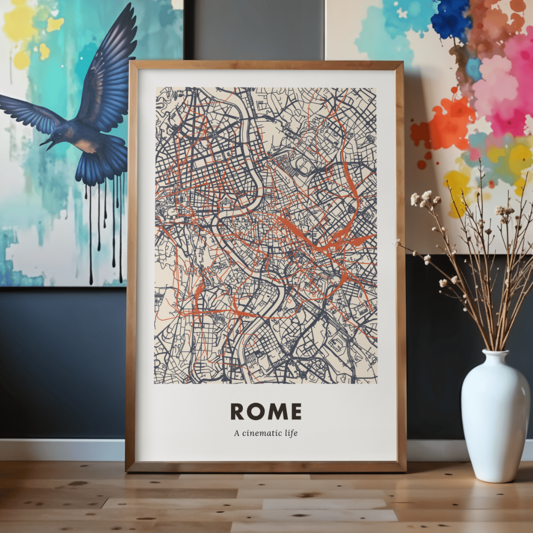 Rome City Map - Printed