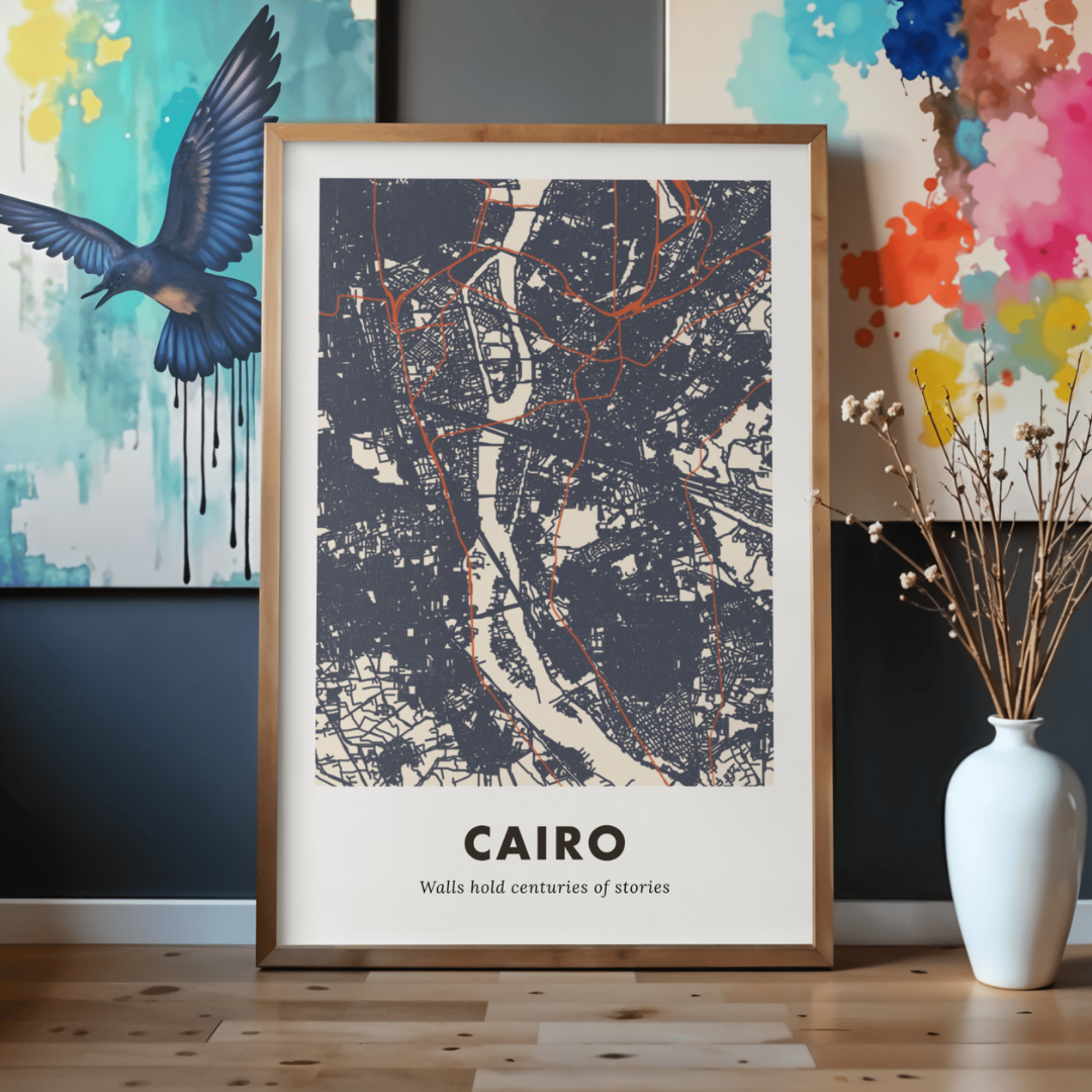 Cairo City Map - Printed