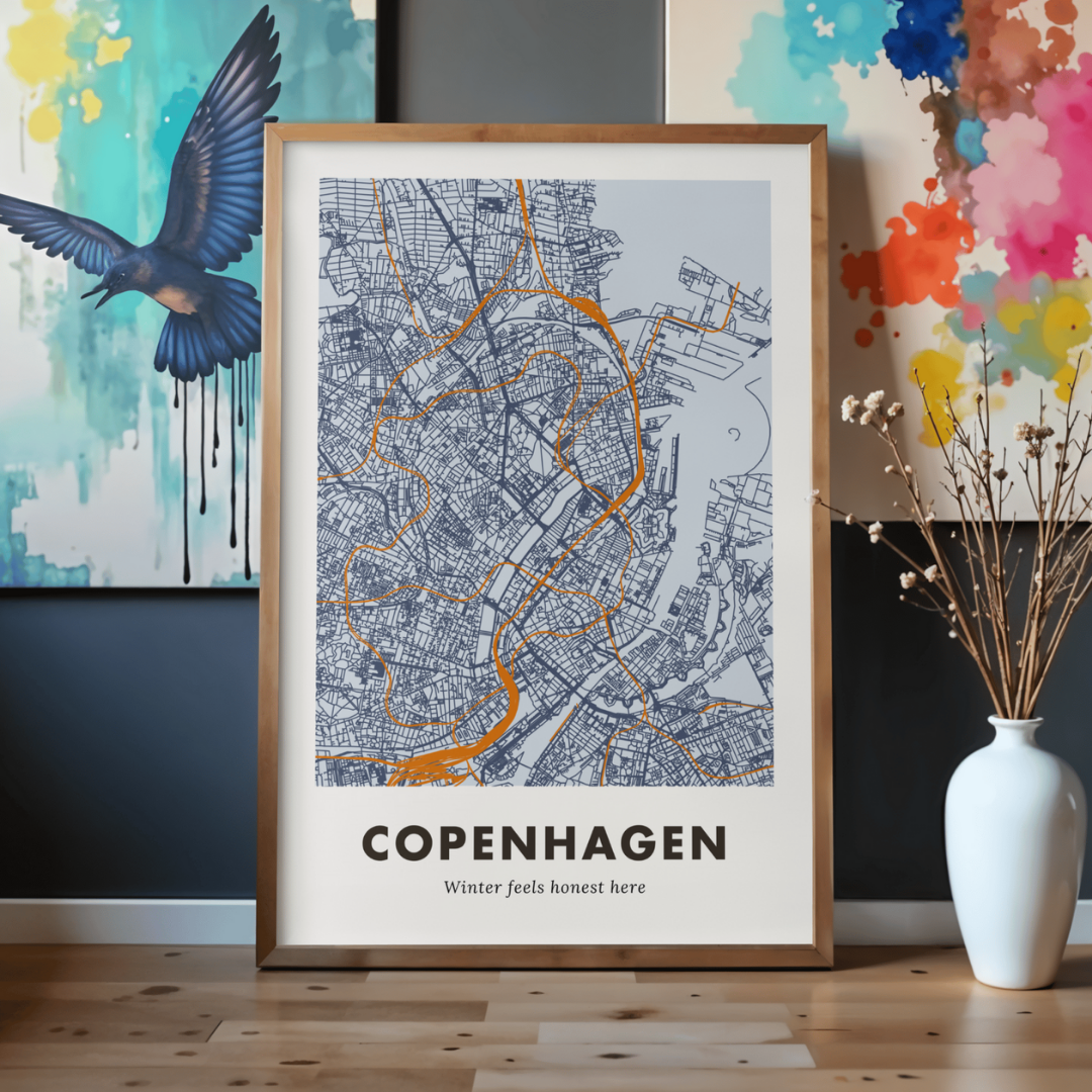 Copenhagen City Map - Printed