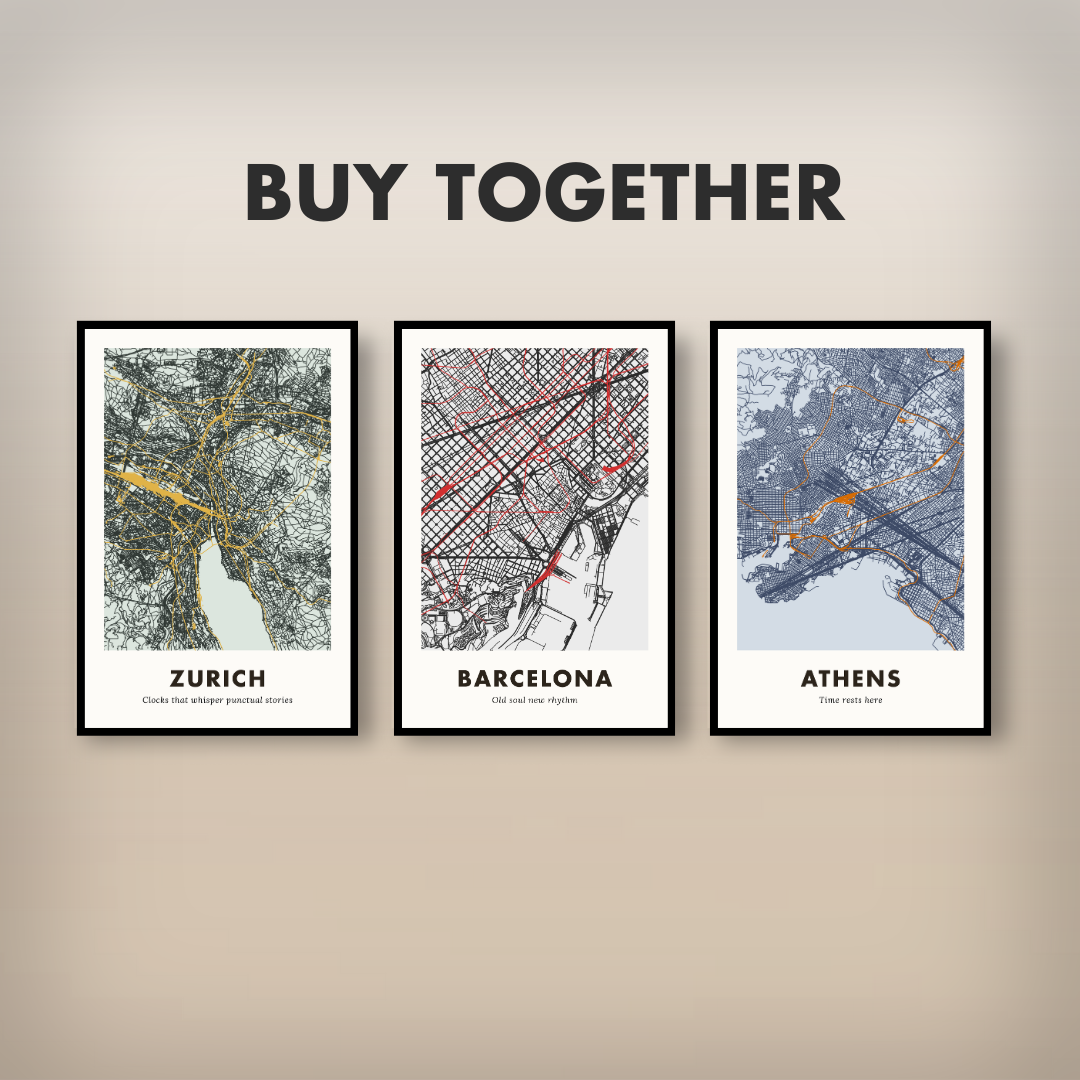 Barcelona City Map - Digital