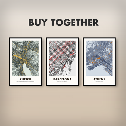 Barcelona City Map - Digital