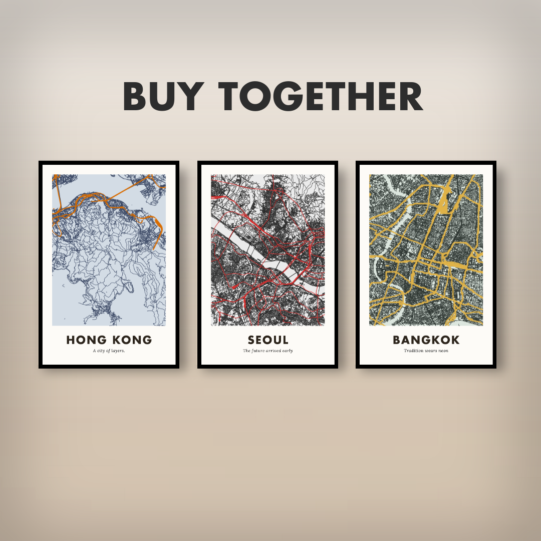 Seoul City Map - Printed