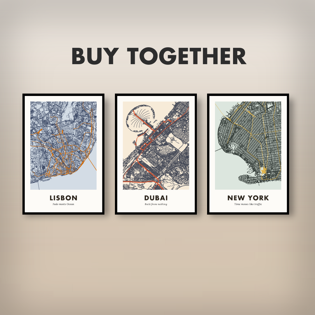 Dubai City Map - Printed