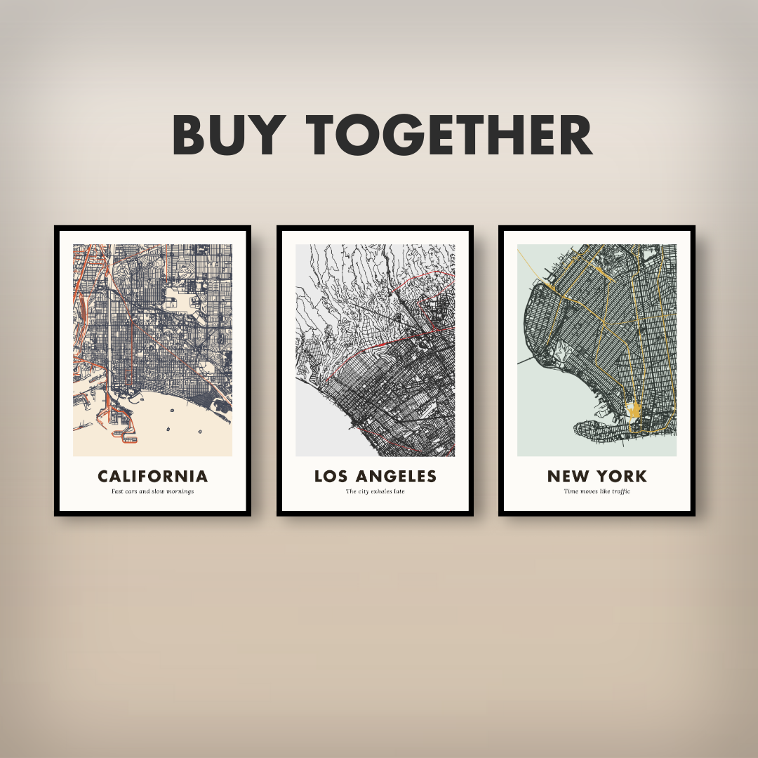 Los Angeles City Map - Digital