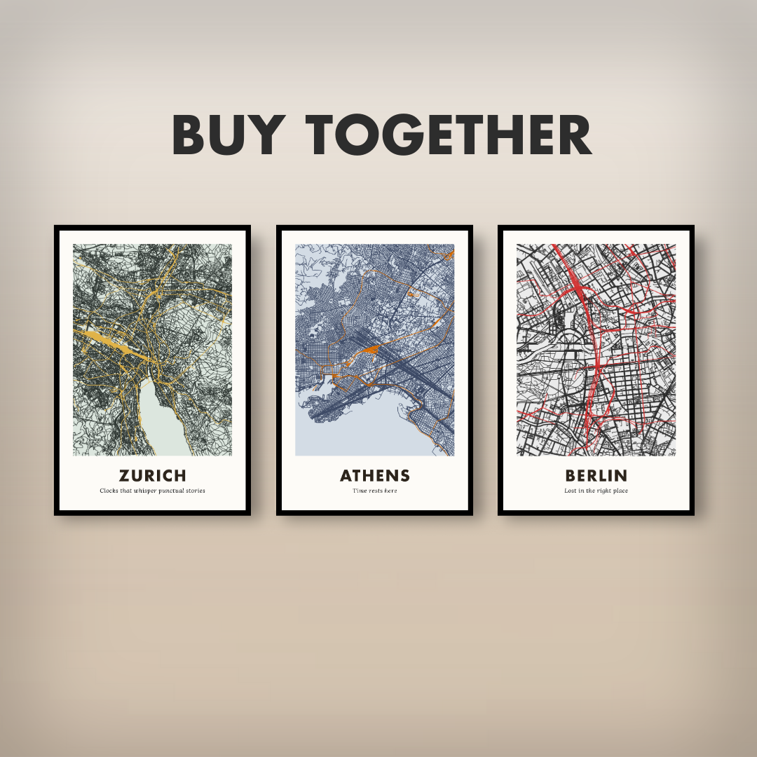 Athens City Map - Digital