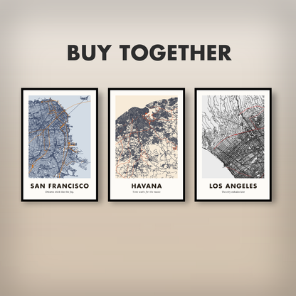 Havana City Map - Digital