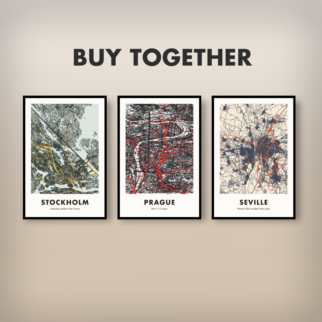 Prague City Map - Printed