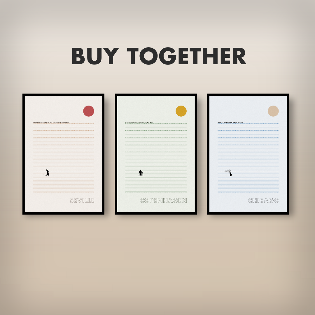 Copenhagen Cycle Poster - Printed