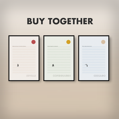 Copenhagen Cycle Poster - Printed