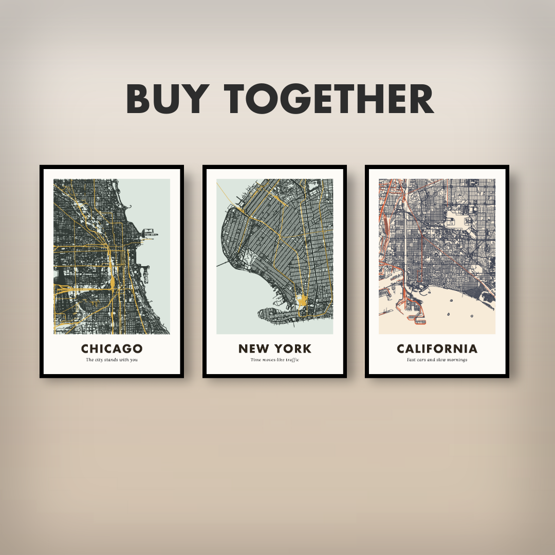 New York City Map - Printed