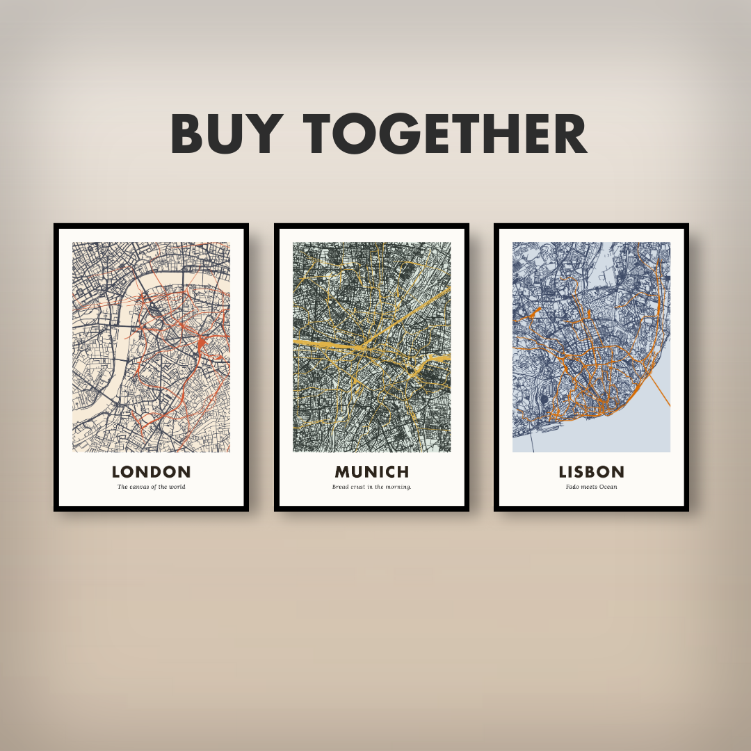 Munich City Map - Printed