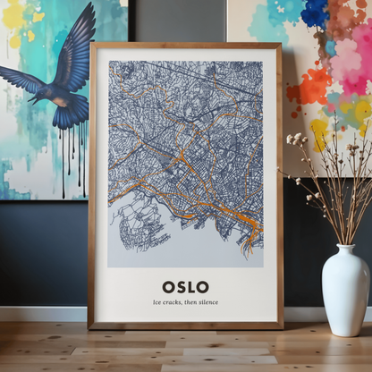 Oslo City Map - Printed