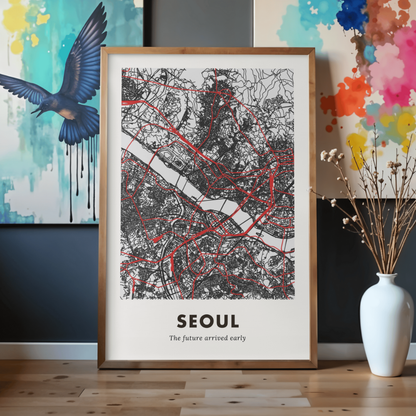 Seoul City Map - Printed