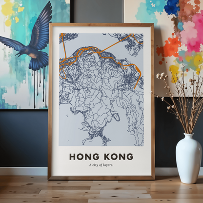 Hong Kong City Map - Digital