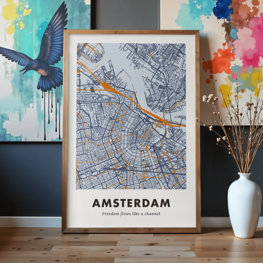Amsterdam City Map - Digital