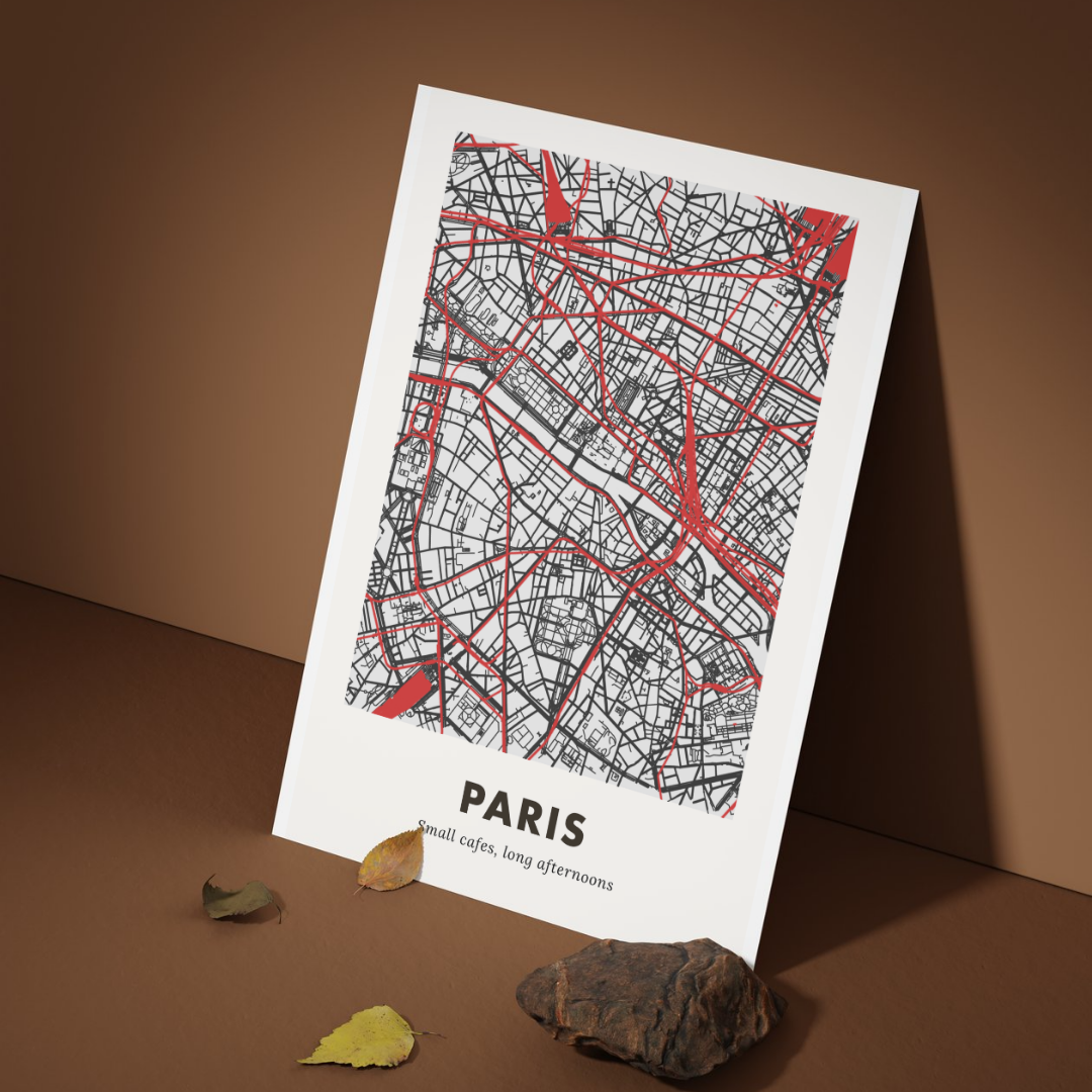 Paris City Map - Printed