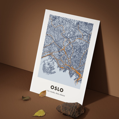 Oslo City Map - Printed