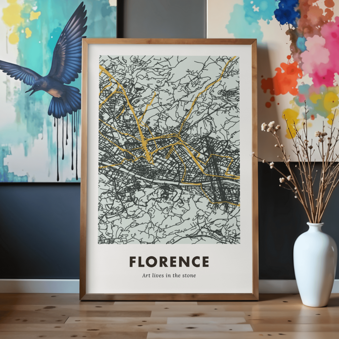 Florence City Map - Printed