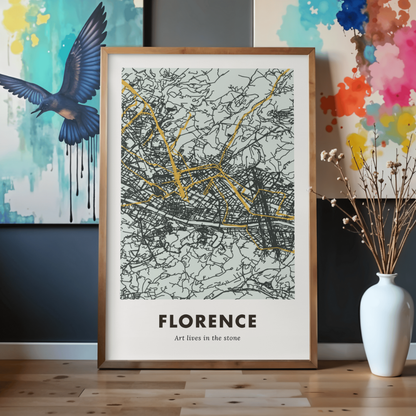 Florence City Map - Printed
