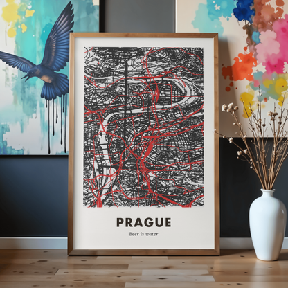Prague City Map - Printed