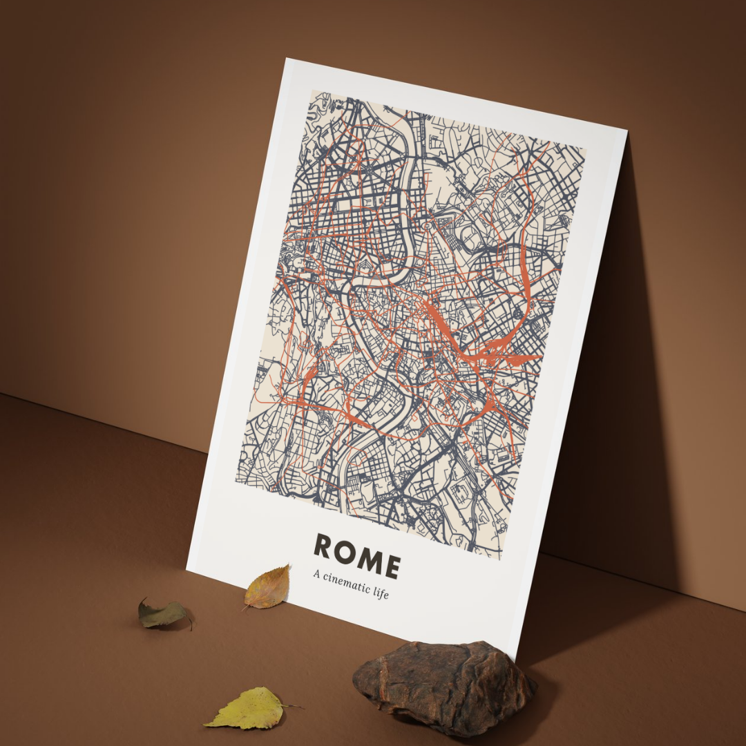 Rome City Map - Printed