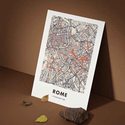 Rome City Map - Printed