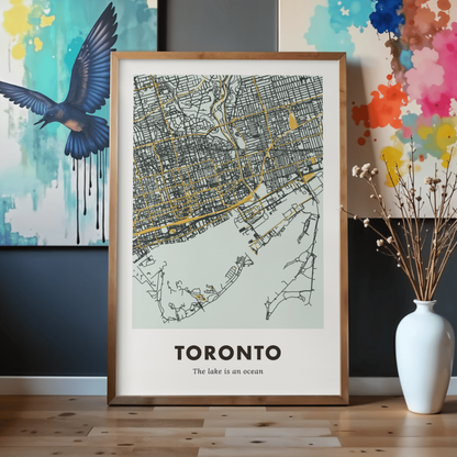 Toronto City Map - Printed