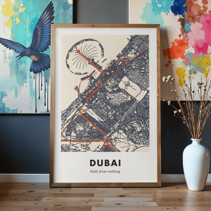 Dubai City Map - Printed