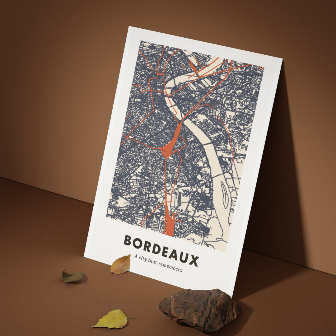 Bordeaux City Map - Printed